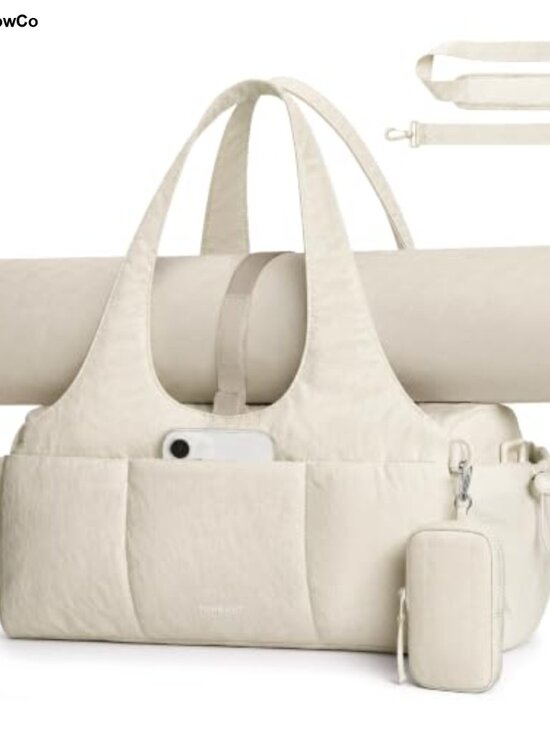 Handbags - Gym Bag with Yoga Mat Holder & Wet Dry Pocket
